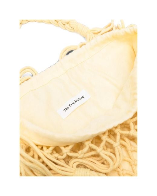 Frankie Shop Metallic Mesh-Style Handbag