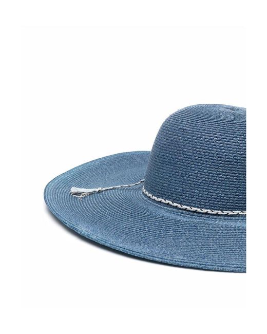 Maison Michel Blue Logo Hat