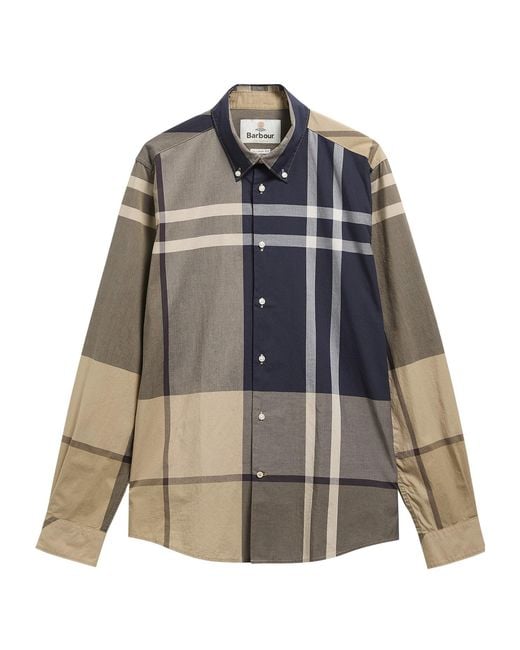Barbour Multicolor Oversized Check Shirt for men