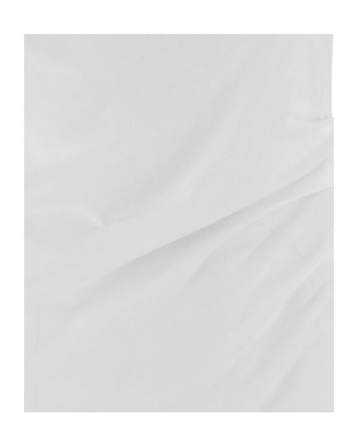 Dries Van Noten White Off-Shoulder Jersey Top