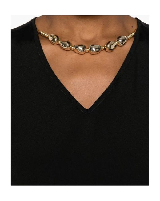 Fabiana Filippi Black V-Neck Top