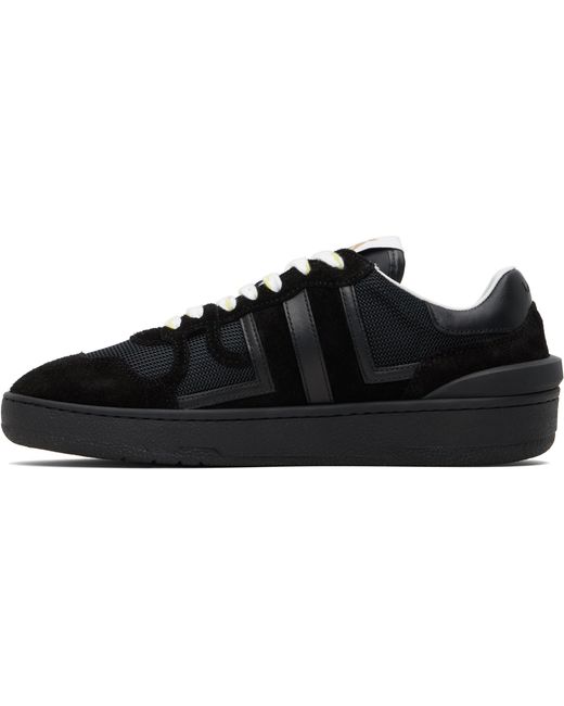 Lanvin Black Clay Mesh Sneakers for men