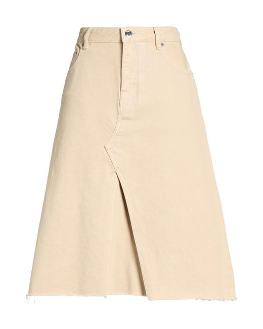 Tory Burch Natural Fivepocket Denim Skirt