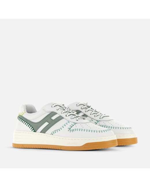 Hogan White H630 Low-Top Sneakers