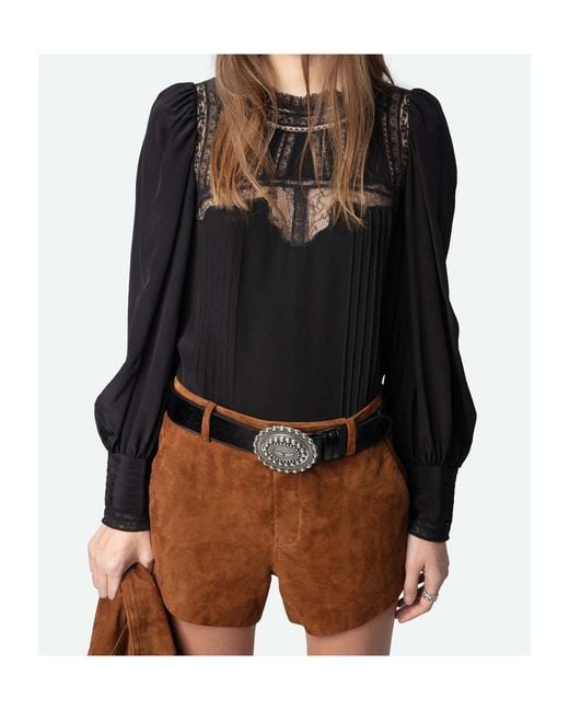 Zadig & Voltaire Black Long Sleeve Top