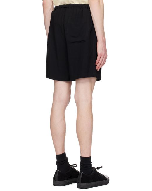 Nili Lotan Black Drawstring Shorts for men