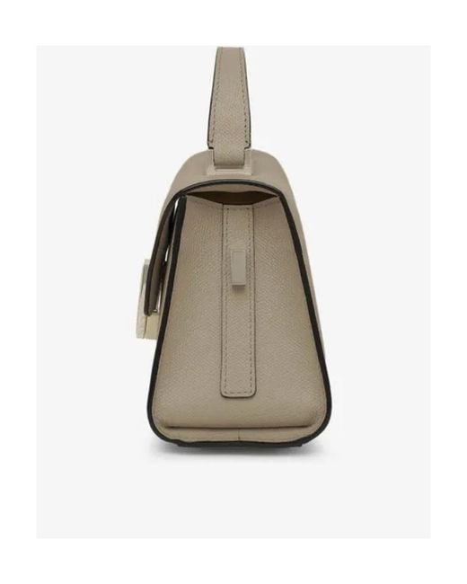 Valextra Natural Grained-Leather Crossbody Bag