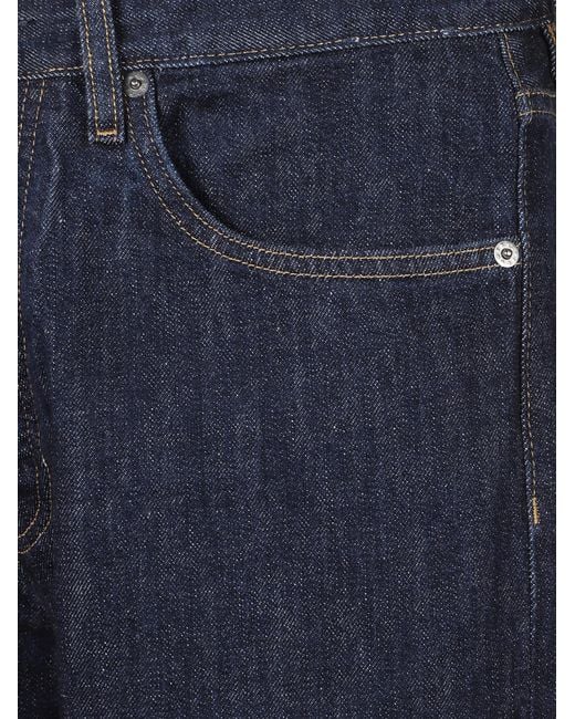 sunflower Blue Logo Patch Straight-Leg Jeans for men