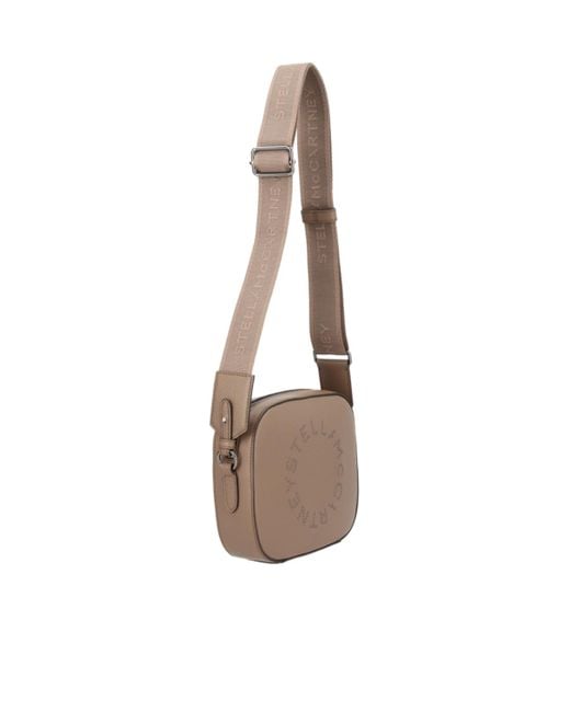 Stella McCartney White Logo Camera Crossbody Bag