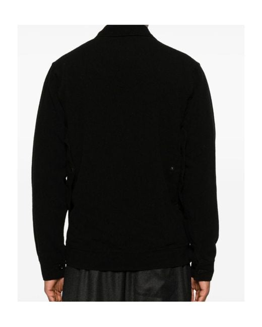 Junya Watanabe Black Long-Sleeved Casual Jacket for men
