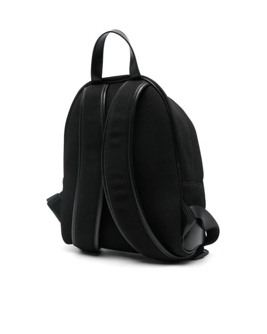 Balmain Black Logo-Embroidered Backpack