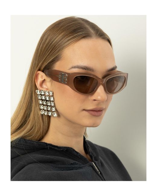 Balenciaga Pink Eyewear Bossy Cat-Eye Frame Sunglasses