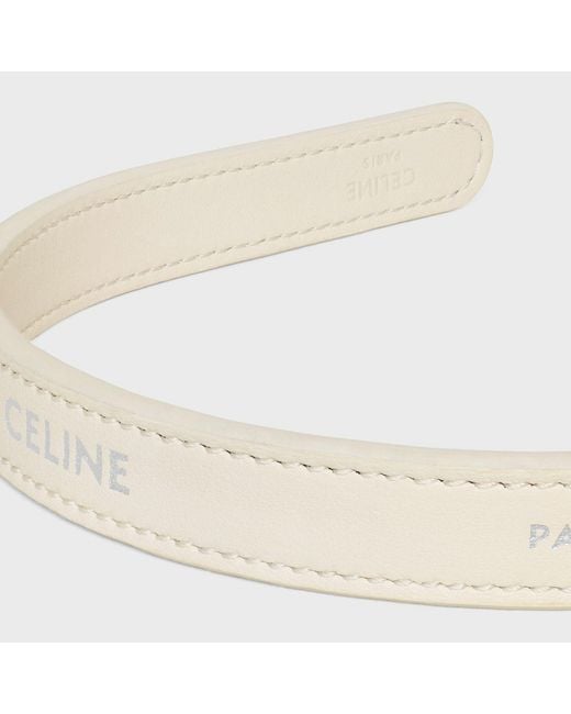 Céline White Paris Thin Headband