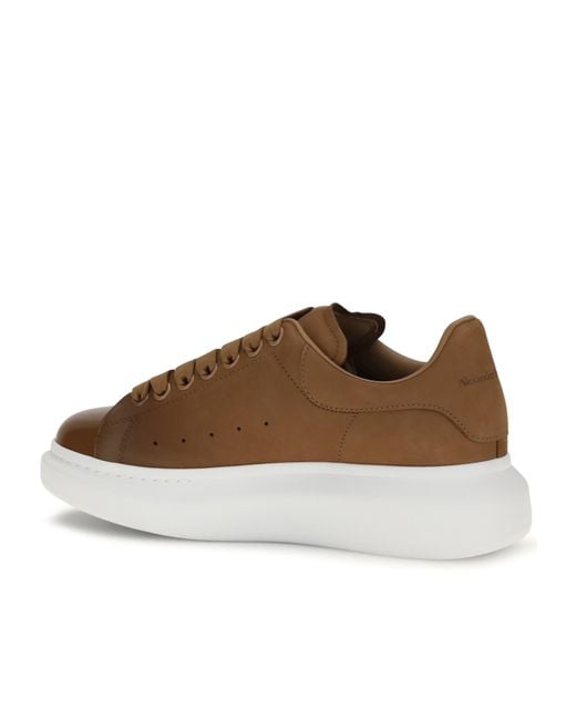McQueen Brown Oversized Low-Top Sneakers for men