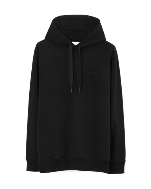 Burberry Black Drawstring Long-Sleeved Hoodie for men