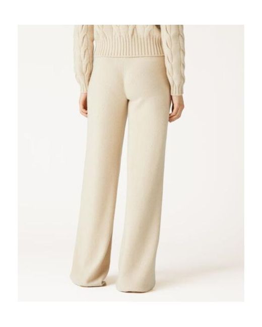 Loro Piana White Elastic Waist Casual Pants