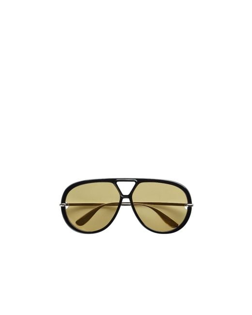 Bottega Veneta Metallic Eyewear Aviator Frame Sunglasses for men