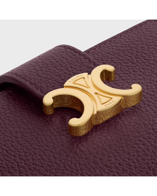Céline Purple Fine Strap Wallet Nino
