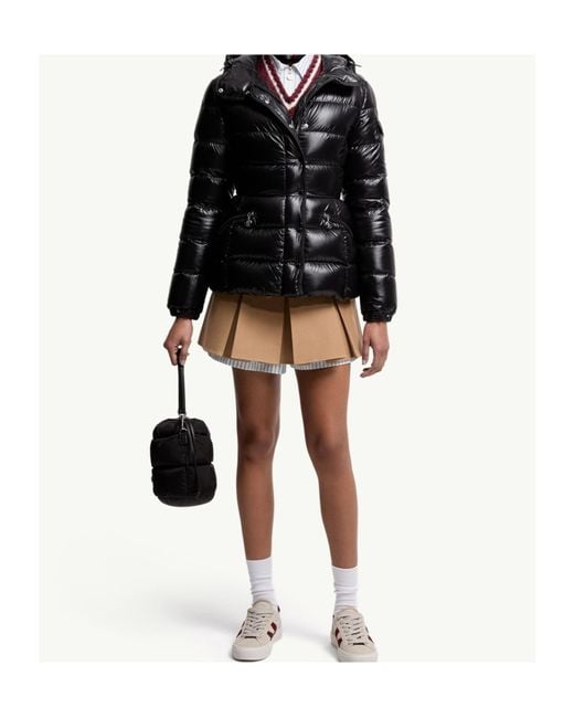 Moncler Black Barante Hooded Short Down Jacket