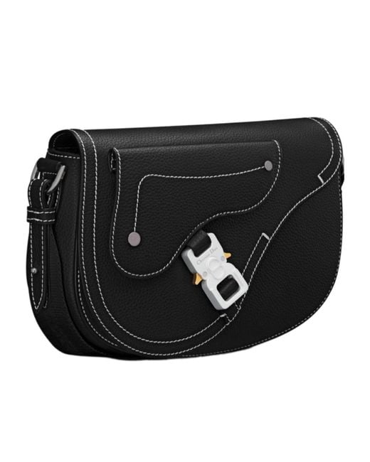 Dior Black Saddle Messenger Bag for men