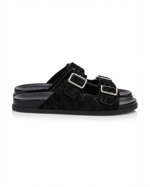Gucci Black Slide Sandals for men