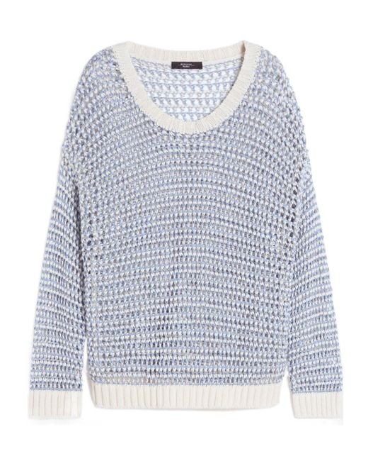 Weekend by Maxmara Blue Wkdonirica Mesh Jumper