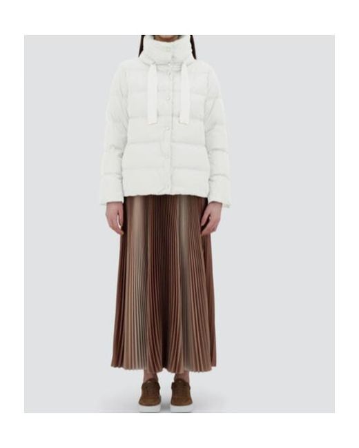 Herno White 'Satin Cape' Jacket