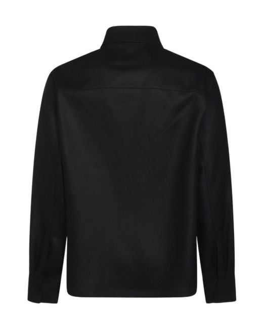 Jil Sander Black Buttoned Shirt for men