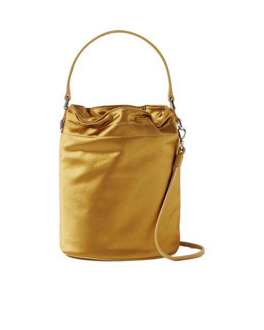Staud Metallic Lila Mini Bucket Bag