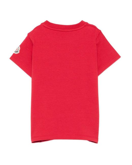 Moncler Pink Short-Sleeved T-Shirt