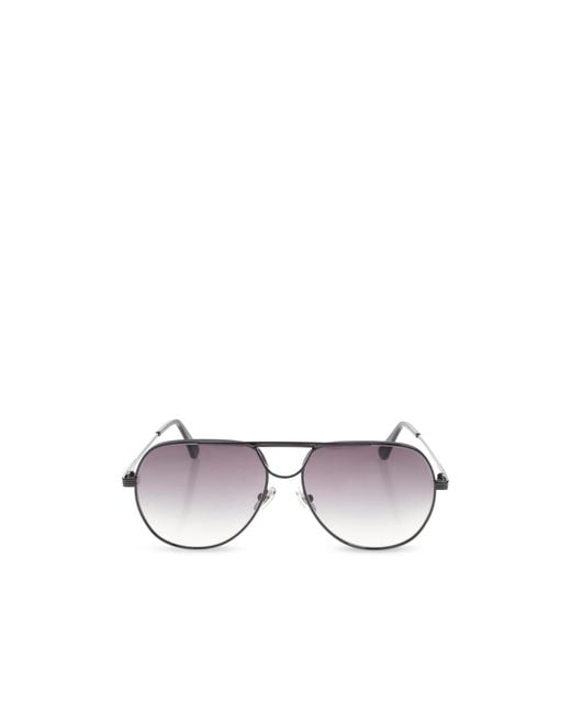 Golden Goose Deluxe Brand White Aviator Frame Sunglasses for men
