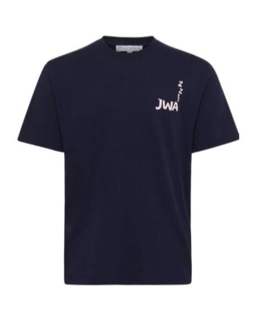 J.W. Anderson Blue Jw Anderson Jwa Back Print T-Shirt for men
