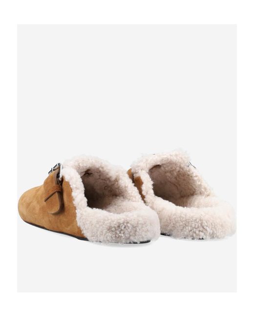 Isabel Marant Brown Buckle-Strap Mules