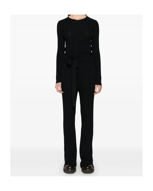 Twinset Black Flared Trousers