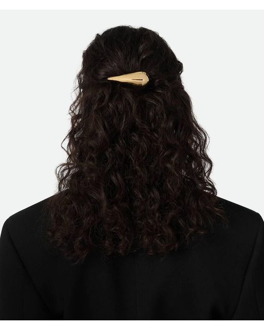 Bottega Veneta White Drop Hair Clip