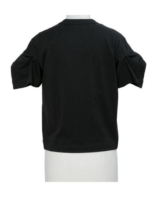 Sacai Black Crew-Neck T-Shirt