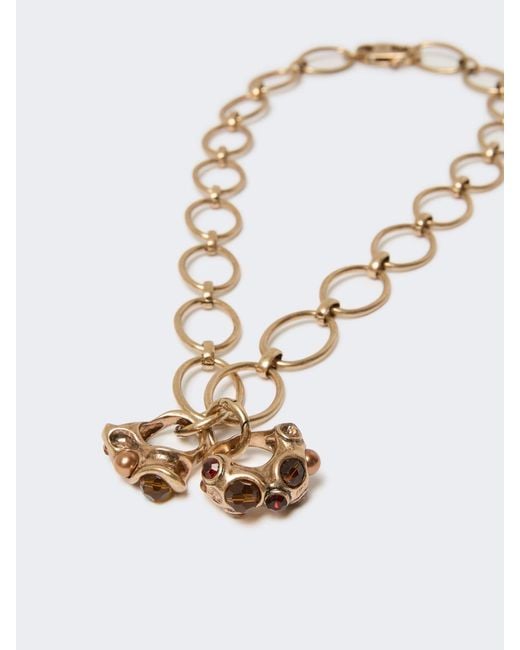 Weekend by Maxmara White Wkabermuda Chain Necklace