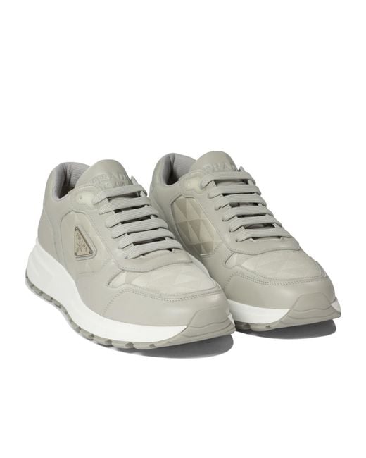 Prada Gray Prax 01 Sneakers for men