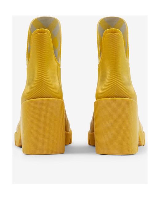 Burberry Yellow Marsh Slip-On Ankle Boots