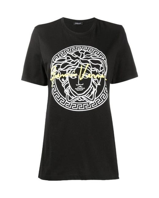 Versace Black Medusa Print T-Shirt