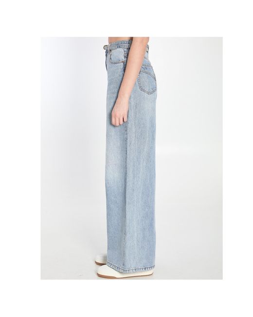 Zimmermann Blue Illuminate Relaxed Flare Jeans