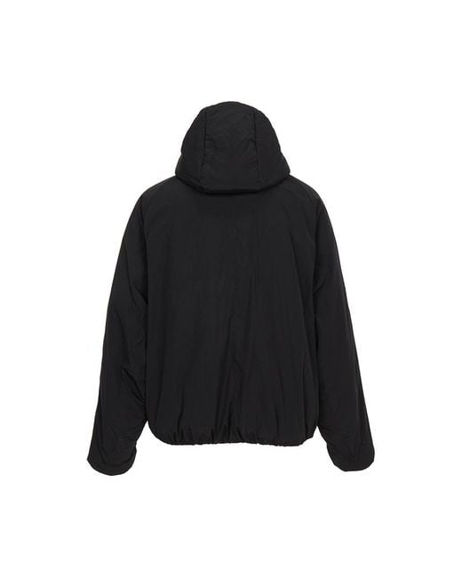 Wooyoungmi Black Padded Hood Jacket for men