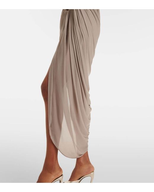 Christopher Esber Brown Draped Knit Dress