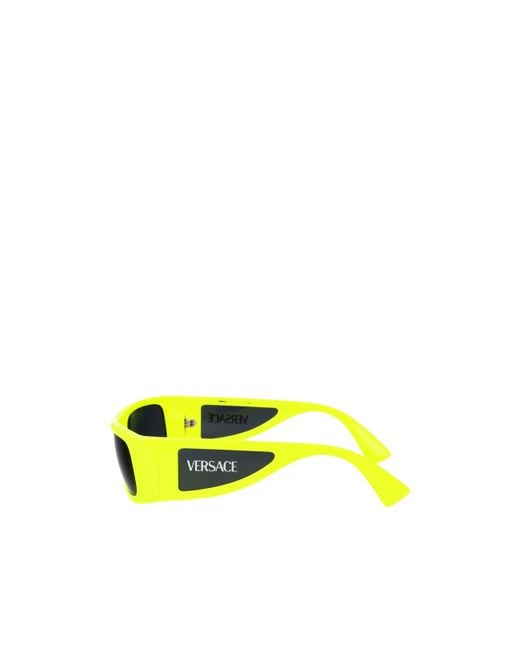 Versace Yellow Logo Sunglasses for men