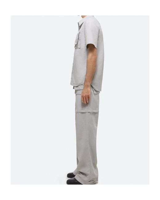 Helmut Lang Gray Utility-Pocket Shirt for men