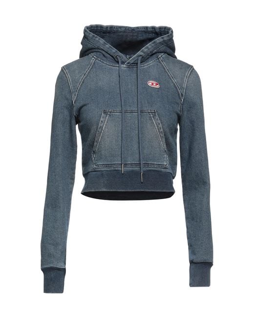 DIESEL Blue Hooded Track Jacket