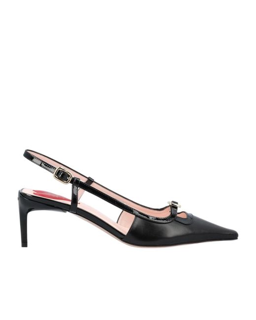 Roger Vivier Multicolor Pointed Toe Slingback Pumps