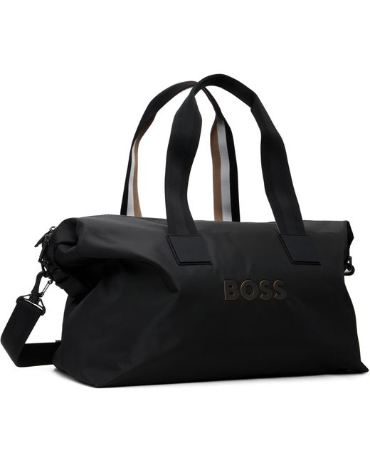 Boss Black Logo-Plaque Holdall for men
