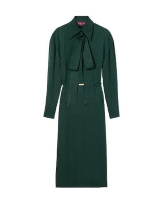 Gucci Women's Green Interlocking G Jacquard Dress