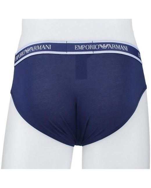 Emporio Armani Blue Logo Underwear Two-Piece Set for men